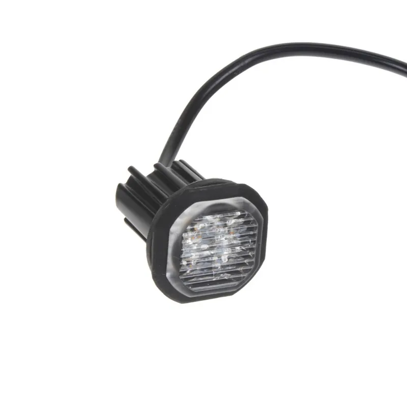 Zlevněný LED výstražné světlo 12V / 24V - oranžové ECE R65 (ø27 x 40mm)