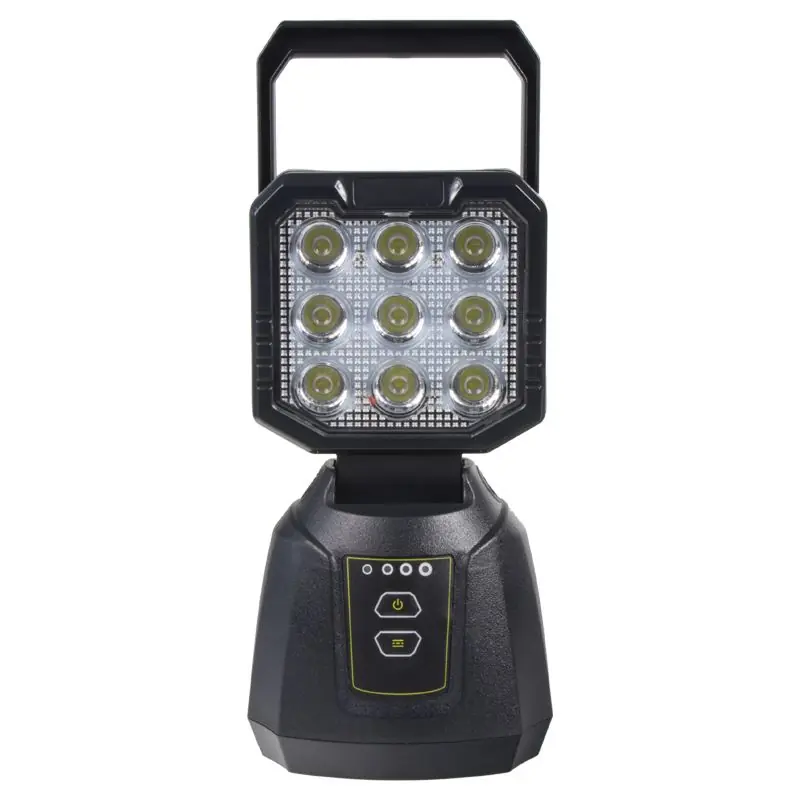 Bezpečná Platba LED pracovní světlo - 27W LED nabíjecí s magnetem + USB Powerbanka (230V / 12V nabíječka)