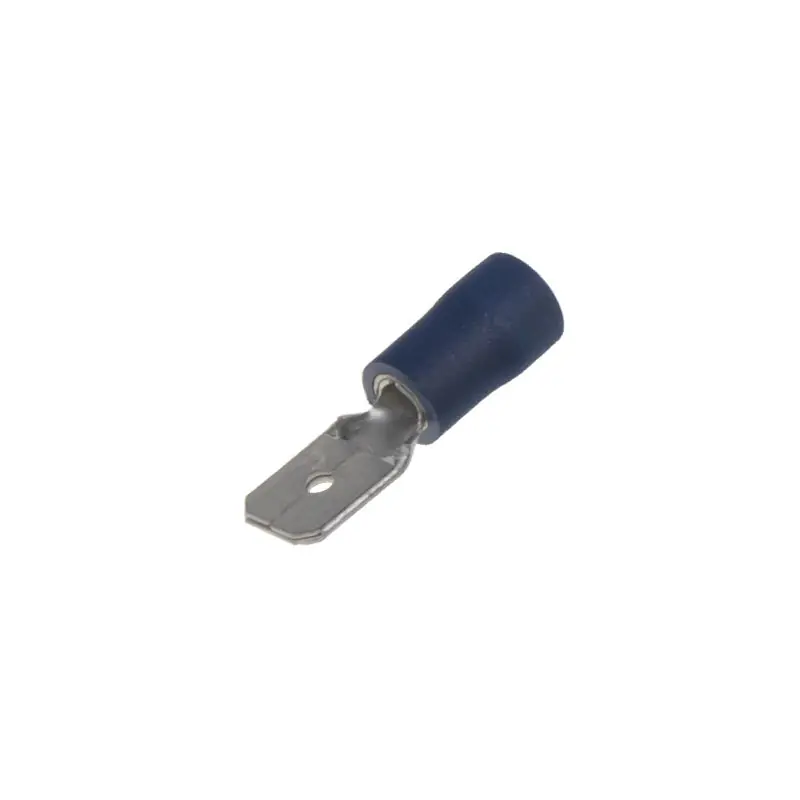 Zástrčka - plochá / 6,3mm / modrá (100ks) Časově Omezené