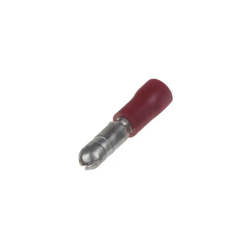 Zástrčka - kruhová / 4,0mm / červená (100ks) Nakupujte Hned