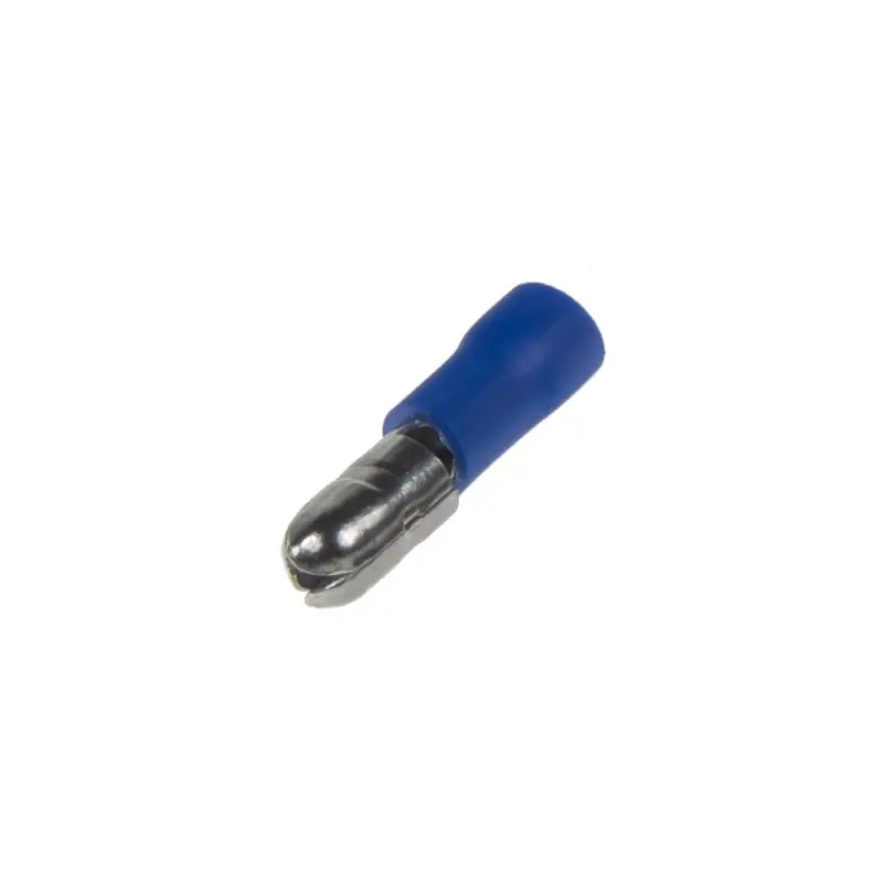Zástrčka - kruhová / 5,0mm / modrá (100ks) Novinka