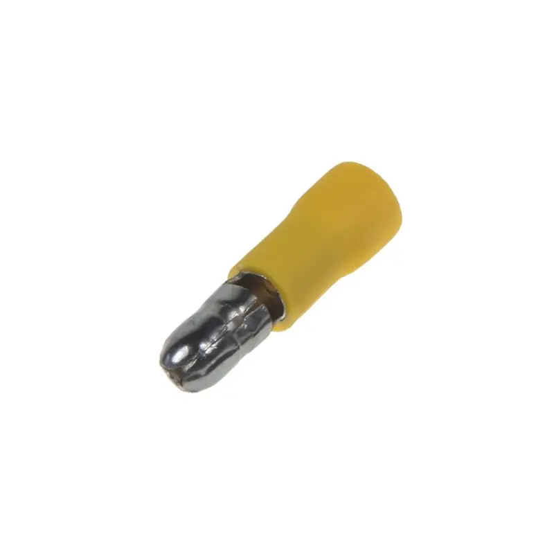 Akce Zástrčka - kruhová / 5,0mm / žlutá (100ks)