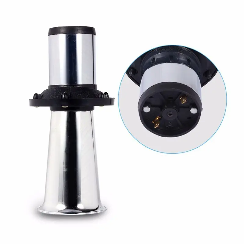 Autentický Klakson 12V - elektromotorový chromový SN-150