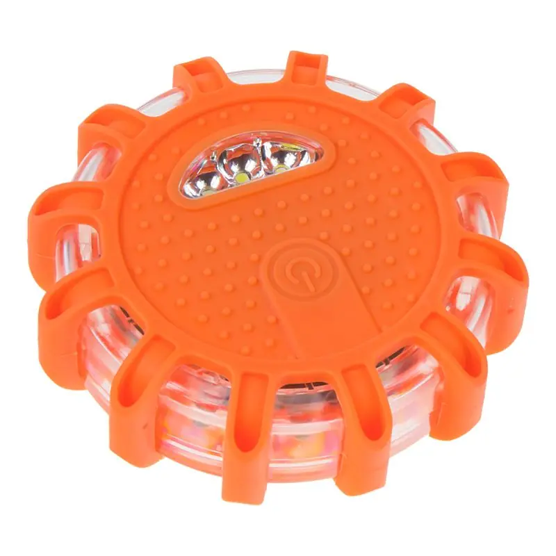 Výstražné LED světlo - oranžové magnetické 12+3 LED (baterie 3xAAA) Speciální Cena
