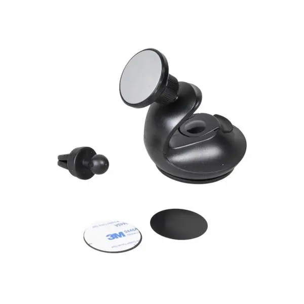 Cenový Hit Držák do auta na telefon - magnetický 2v1 na palubní desku nebo do mřížky