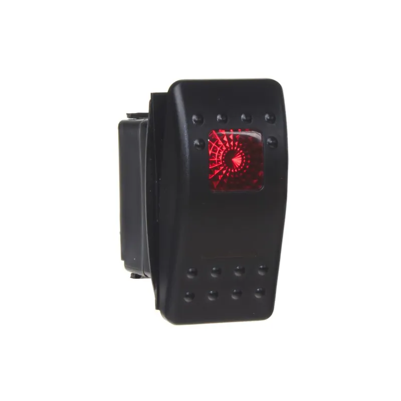 Cenově Výhodný Spínač kolébkový 12V/24V - s červeným LED podsvícením (38x22mm) Rocker