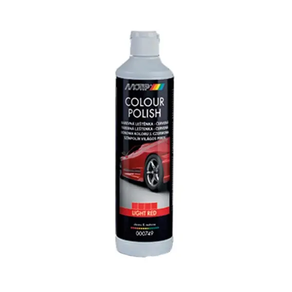 Barevná leštěnka - světle červená Car Care Color Polish (500ml) Speciální Cena