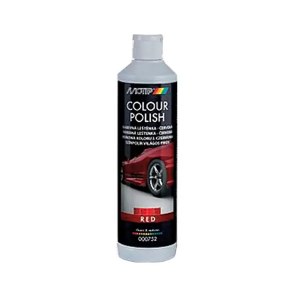 Rychlé Dodání Barevná leštěnka - červená Car Care Color Polish (500ml)