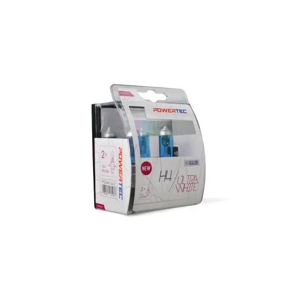 Speciální Cena Autožárovka H4 / 12V - Powertec UltraWhite M-Tech (2ks)