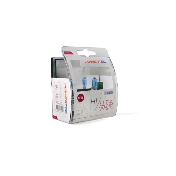 Autožárovka H1 / 12V - Powertec UltraWhite M-Tech (2ks) Jen Po Omezenou Doba