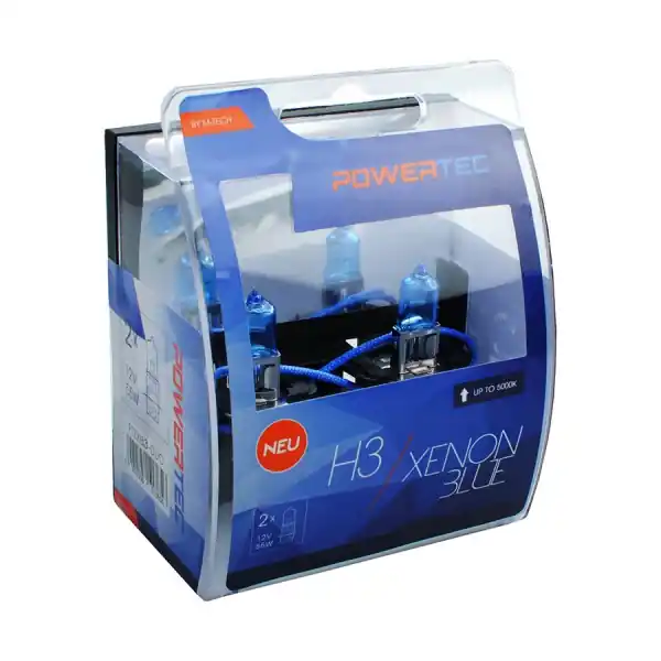 Nejlepší Cena Autožárovka H3 / 12V / 5000K - Powertec Xenon Blue M-Tech (2ks)