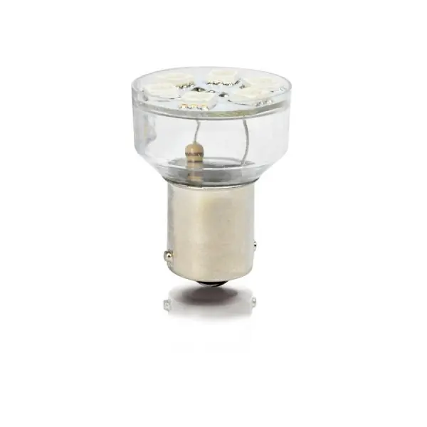 Vrácení Zdarma LED autožárovka BA15s / GS25 / 12V - červená 6xLED 5050SMD (2ks)