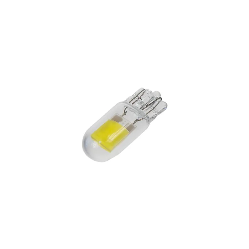LED autožárovka 12V / T10 / W5W - bílá 2x COB LED / celosklo (2ks) Víkendová Akce