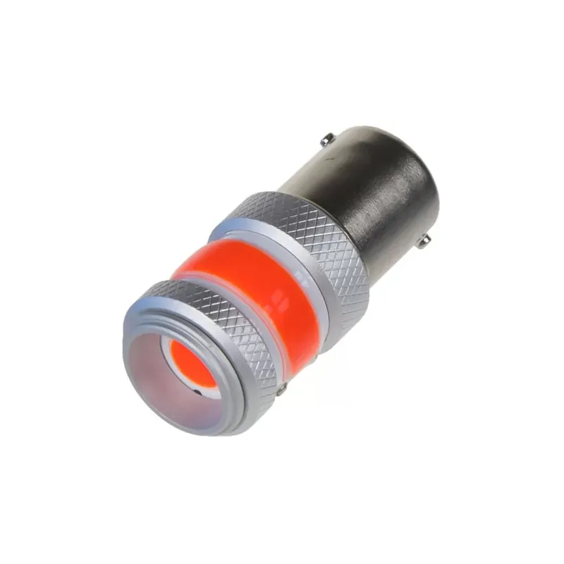 LED autožárovky BA15s - červené / COB 360 ° / 9-60V / 12W (2ks) Hit Sezóny