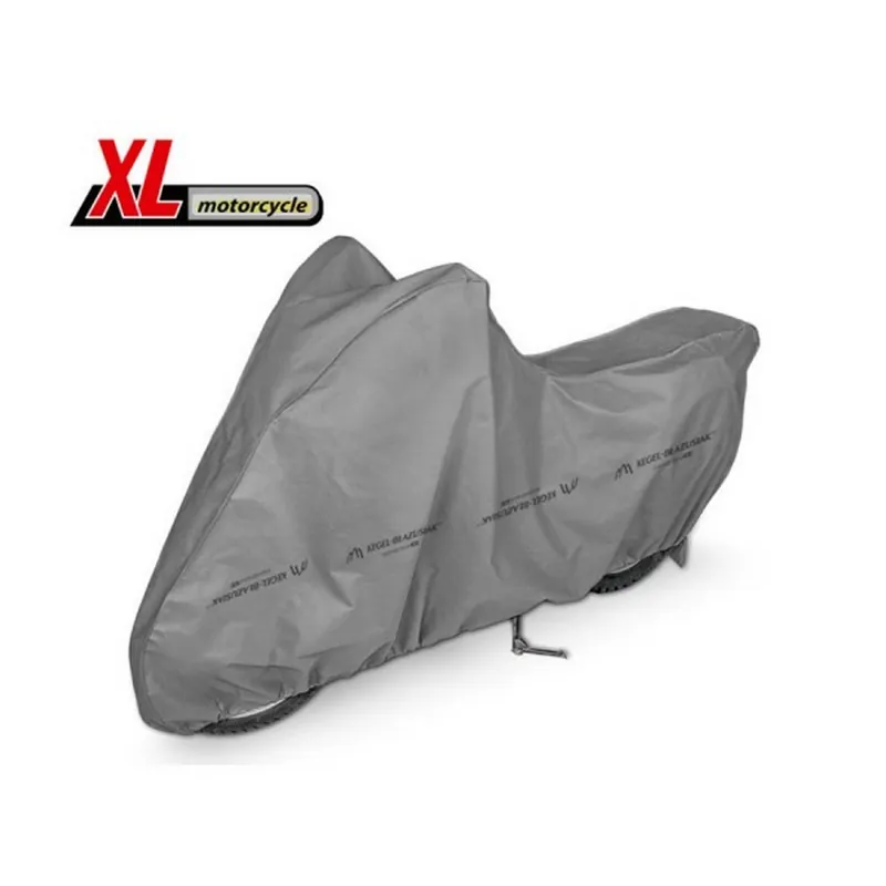 Značkový Plachta na motocykl - MOTO XL Mobile Garage (délka 240-265cm)