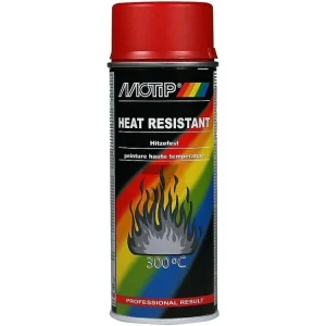 Zlevněný Motip žáruvzdorný 300°C červený sprej 400 ml