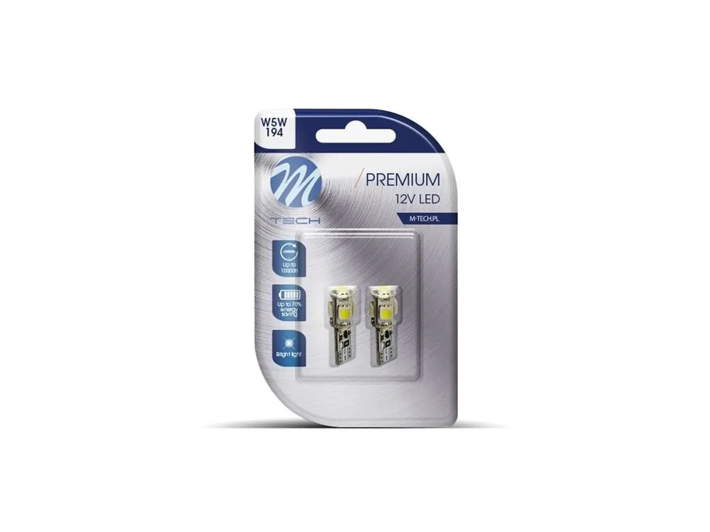 2x Dioda LED L321 - W5W 5xSMD5050 CANBUS bílá LB321W, 51097 Zlevněný