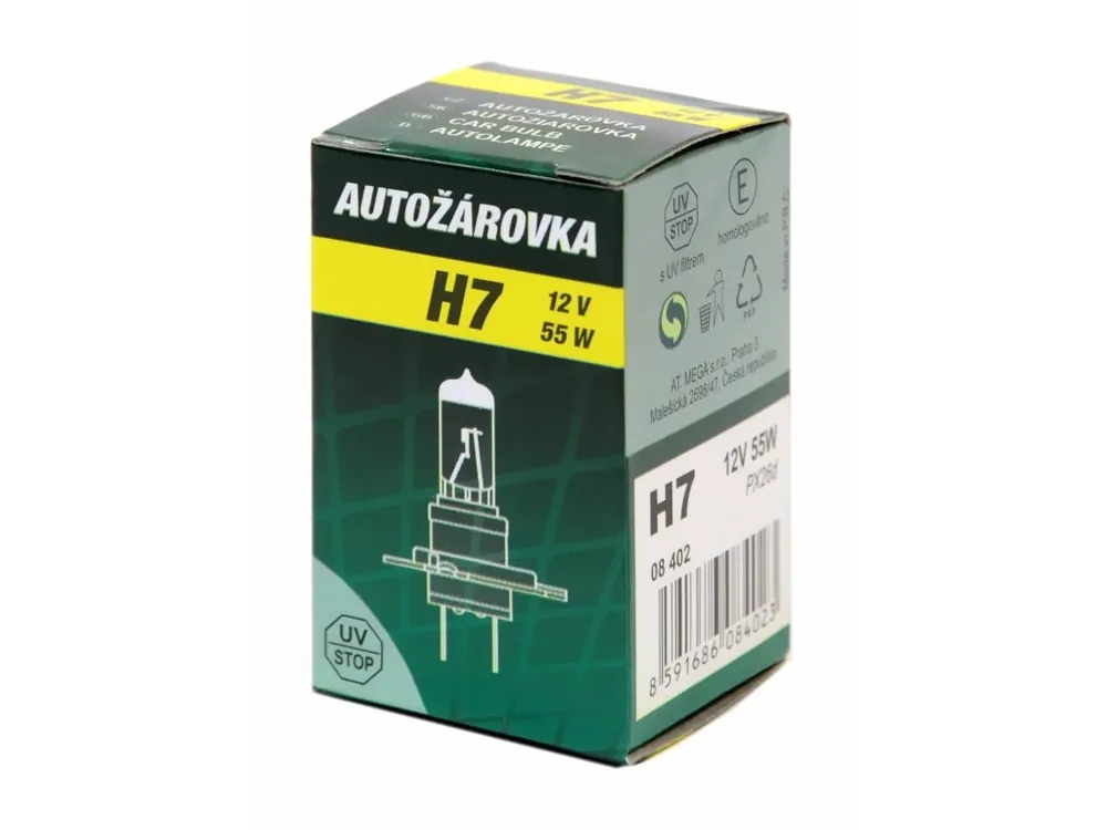 Žárovka H7 12V/55W, 08402 Ověřený