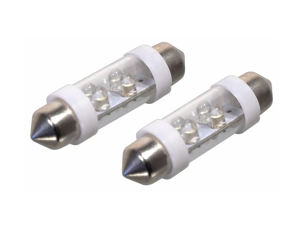 Žárovka 4LED 12V sufit SV8.5 38mm bílá, 33725 Top Prodej