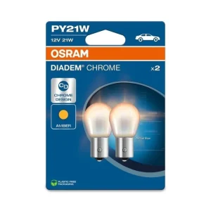 Cenový Hit OSRAM 12V 21W BaU15s Diadem Chrome, sada (2ks)