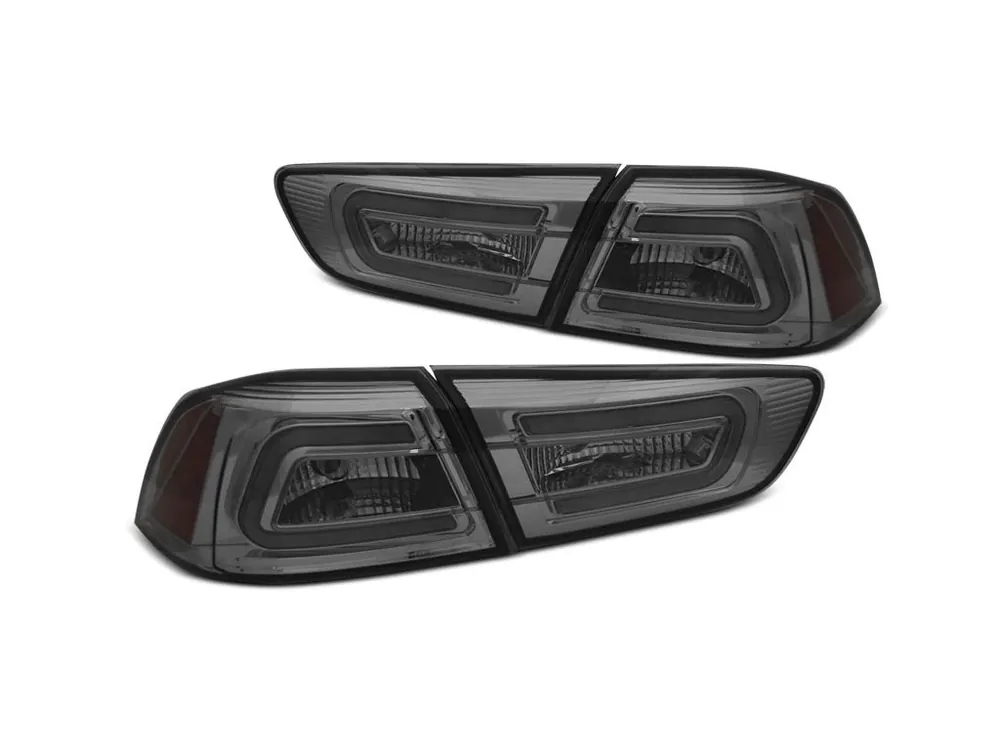 Zadní světla Mitsubishi Lancer 8 sedan 08-11 - kouřové LED BAR Nejlepší Volba
