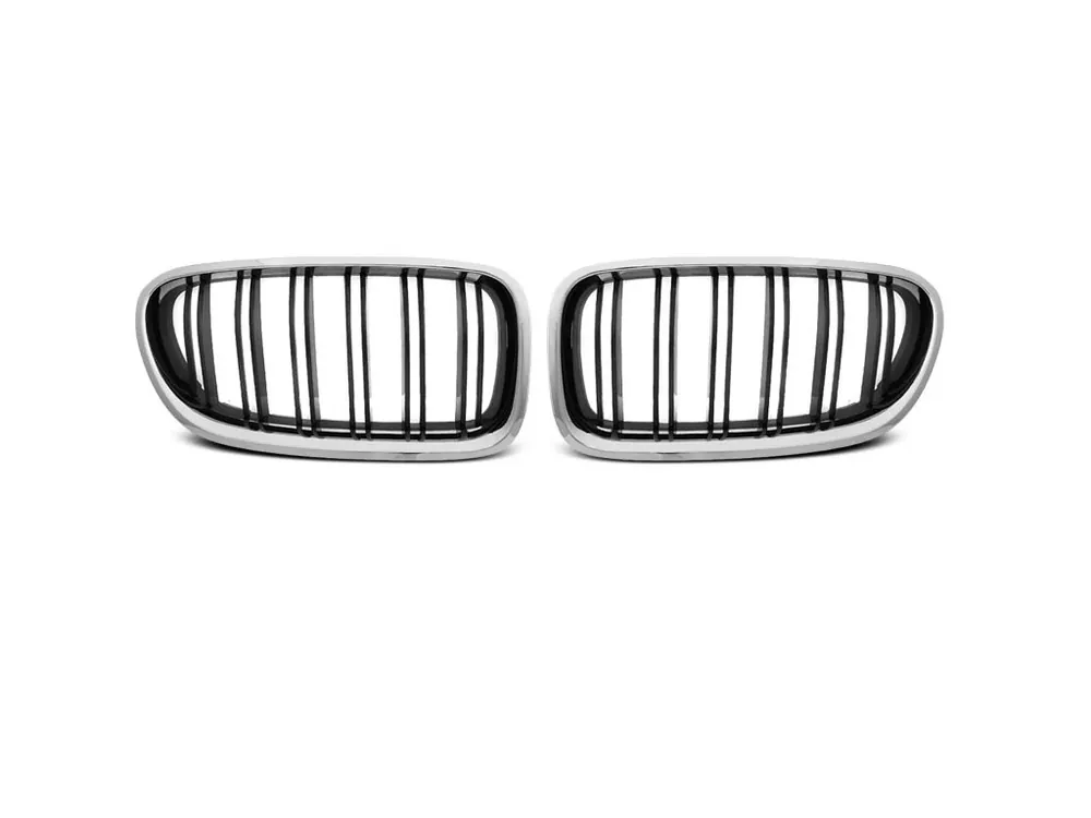 Aktuální Přední maska, ledvinky BMW F10 / F11 10-16 M5 LOOK chrom lesklá černá