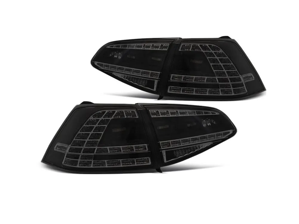 Top Prodej Zadní světla VW Golf VII 13-17 HTB - černé/kouřové LED GTI LOOK SEQ