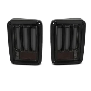 Dokud Zásoby Vydrží Zadní světla Jeep Wrangler JK 07-18 černé/kouřové LED BAR