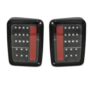 Originální Zadní světla Jeep Wrangler JK 07-18 černé LED 1