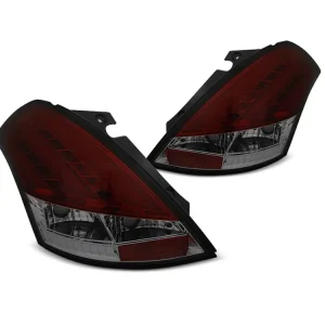 Zadní světla Suzuki Swift V 10-17 - červené/kouřové LED BAR Speciální Cena