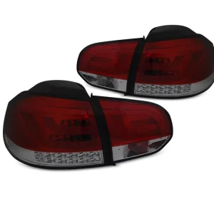 Zadní světla VW Golf VI 08- - kouřové/červené LED BAR Výprodej