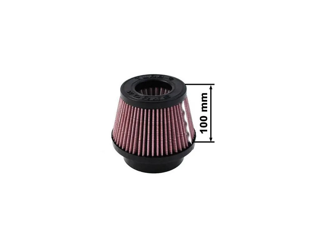 Must-Have Sportovní vzduchový filtr TURBOWORKS - universál, červený H 100mm DIA 60-77mm