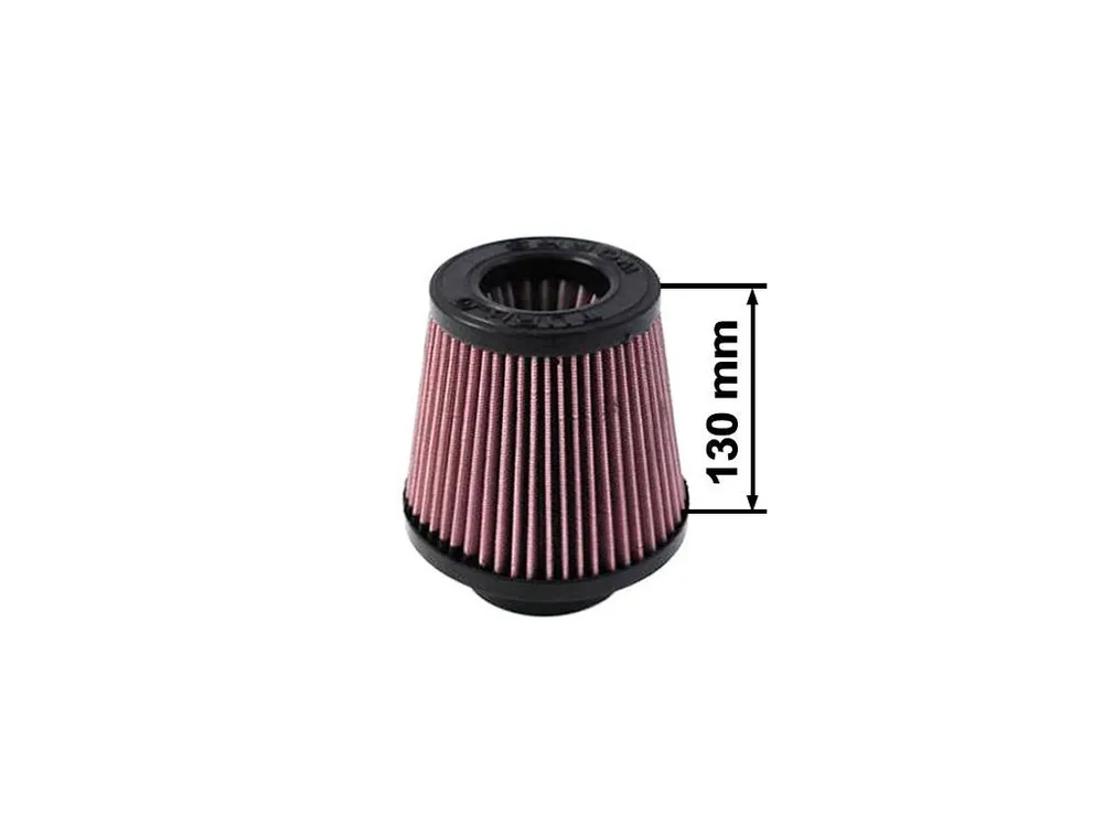 Sportovní vzduchový filtr TURBOWORKS - universál, červený H 130mm DIA 101mm Pouze Dnes