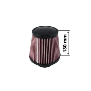 Sportovní vzduchový filtr TURBOWORKS - universál, červený H 130mm DIA 60-77mm Nejlepší Volba