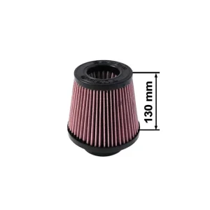 Nízká Cena Sportovní vzduchový filtr TURBOWORKS - universál, červený H 130mm DIA 60-77mm