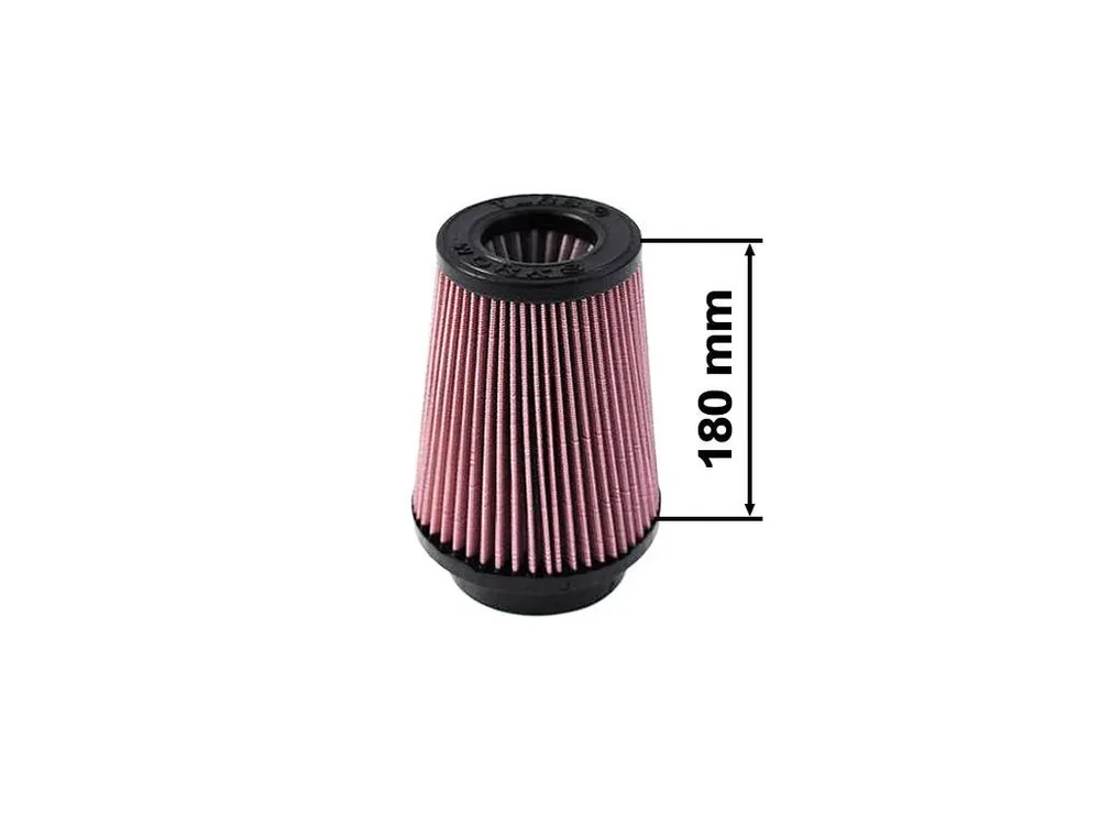 Sportovní vzduchový filtr TURBOWORKS - universál, červený H 180mm DIA 101mm Přímo Od Výrobce
