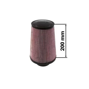 Nejlepší Volba Sportovní vzduchový filtr TURBOWORKS - universál, červený H 200mm DIA 101mm