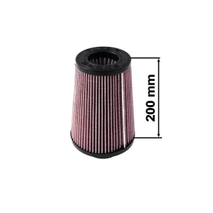 Cenově Výhodný Sportovní vzduchový filtr TURBOWORKS - universál, červený H 200mm DIA 60-77mm