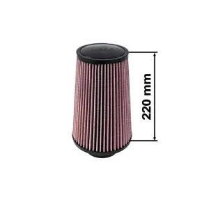 Sportovní vzduchový filtr TURBOWORKS - universál, červený H 220mm DIA 101mm Kup Teď