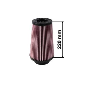 Sportovní vzduchový filtr TURBOWORKS - universál, červený H 220mm DIA 80-89mm Nakupujte Hned