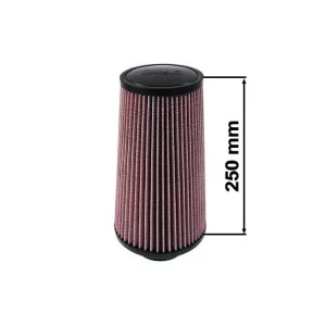 Sportovní vzduchový filtr TURBOWORKS - universál, červený H 250mm DIA 101mm Levný