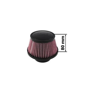 Sportovní vzduchový filtr TURBOWORKS - universál, červený H 80mm DIA 60-77mm Kup Teď