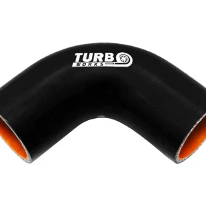 Cenově Výhodný Silikonové koleno 90° TurboWorks Pro černá 80mm