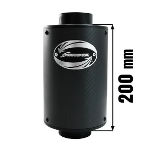 Originální Sportovní vzduchový filtr SIMOTA - universál, karbon Airbox 200x130 70mm
