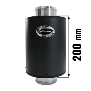 Sportovní vzduchový filtr SIMOTA - universál, karbon Airbox 200x150 77mm XXL Přímo Od Výrobce