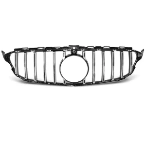Přední maska Mercedes W205 18- chrom/černá GT-R LOOK Bezpečná Platba