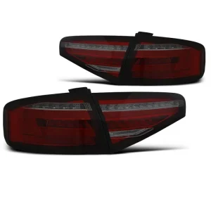Poslední Šance Zadní světla Audi A4 B8 12-15 sedan - červená/kouřová LED SEQ