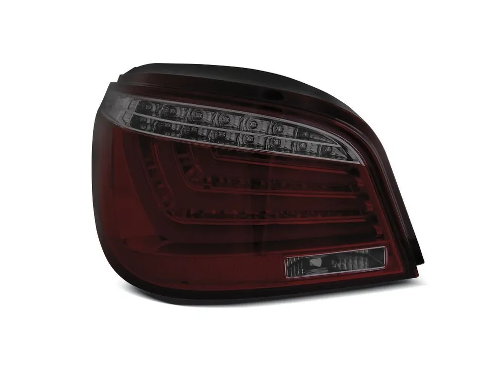 Dokud Zásoby Vydrží Zadní světla BMW E60 07-10 sedan - červené/kouřové LED LCI