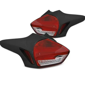 Zadní světla Ford Focus III 15-18 hatchback - červené/bílé LED BAR SEQ Časově Omezené