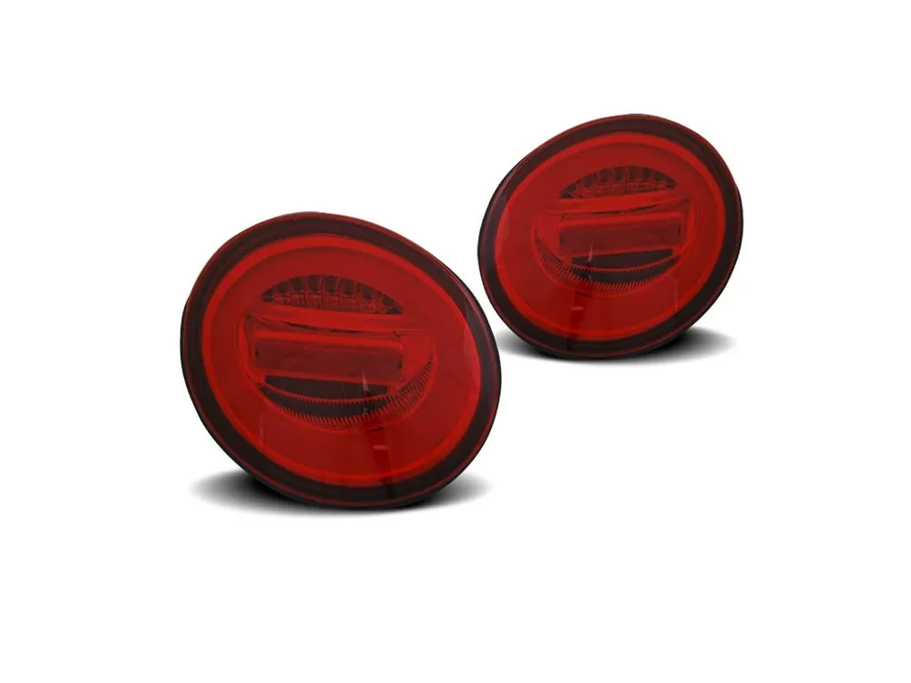 Nová Kolekce Zadní světla VW New Beetle 97+ - bílé/červené LED BAR SEQ